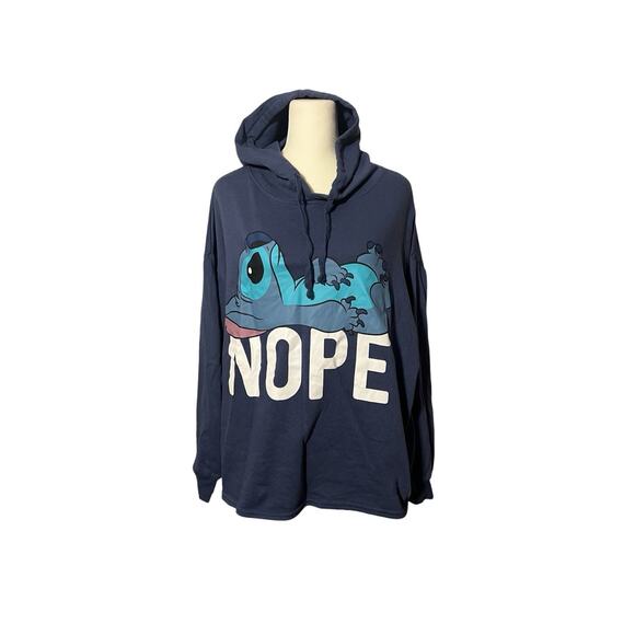 Jerry Leigh Disney Stitch Hoodie Blue Sz Medium - Picture 1 of 9